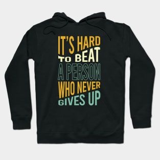 Marathon Saying Never Give Up Hoodie